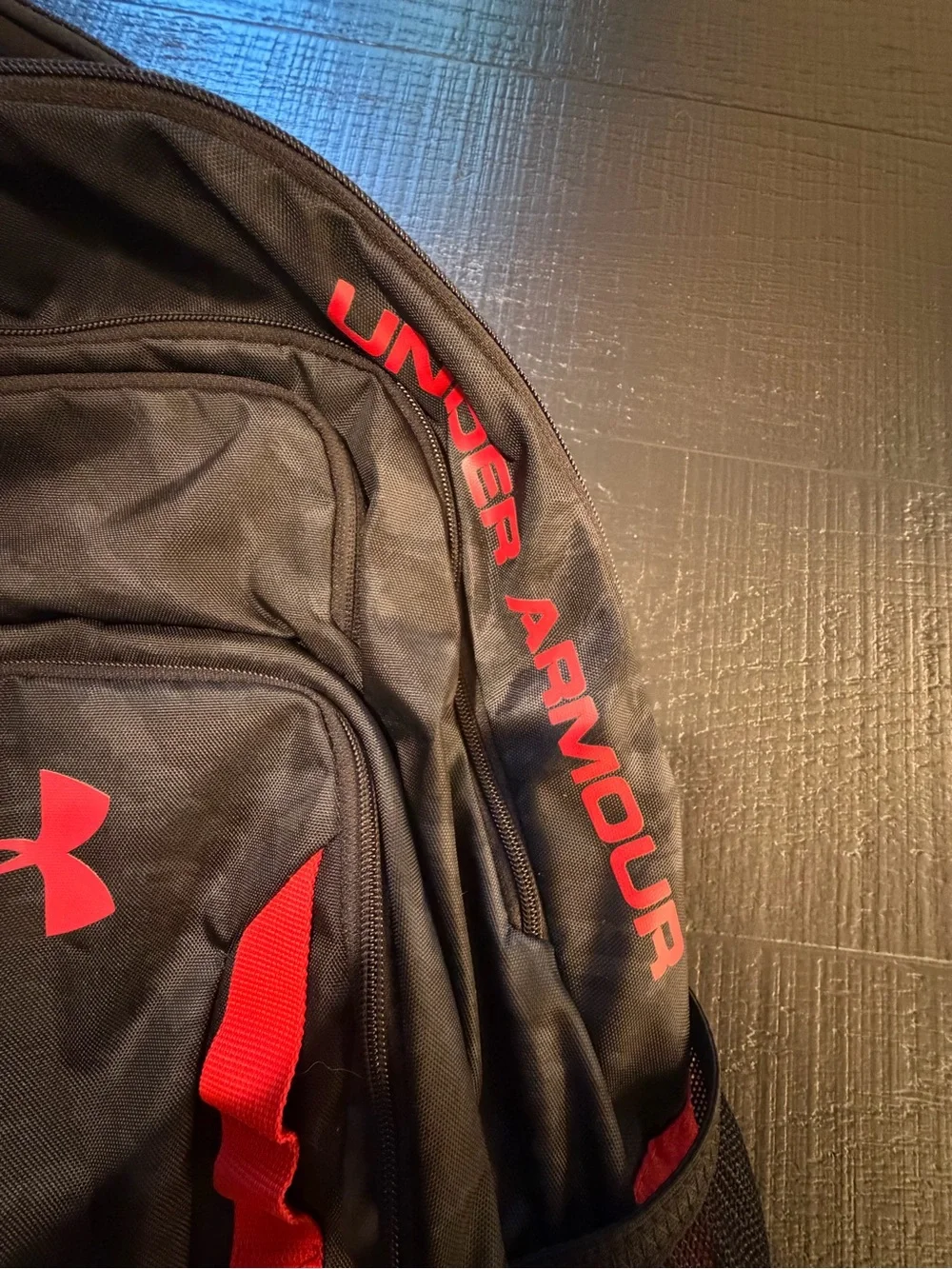 Under Armour Black and Red Storm Backpack